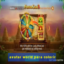 avatar world para colorir